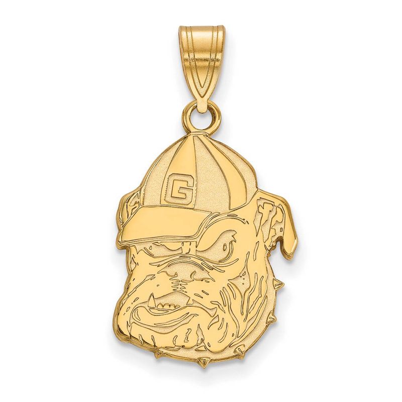 10k Yellow Gold U. Of Georgia Large Mascot Pendant